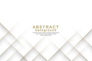 Elegant modern 3d gold line background vector