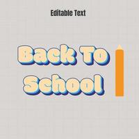 Welcome to school vector text effect