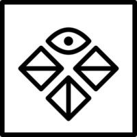 Duck Mouth Abstract Geometric Polygon Eye clip art icon vector