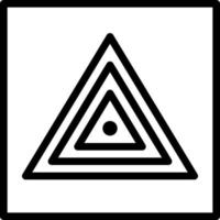triángulo abstracto geométrico polígono ojo clip art icono vector