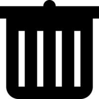 Bin Trash Gabage Delete clip art icon vector