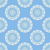 Quatrefoil geometric seamless pattern, background, vector illustration in mint blue, soft turquoise color and white.