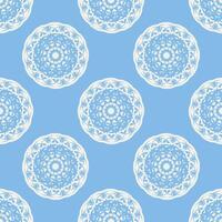 Quatrefoil geometric seamless pattern, background, vector illustration in mint blue, soft turquoise color and white.