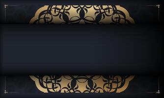 Luxury vintage background with ornate pattern vector