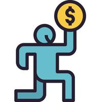 earning clip art icon vector