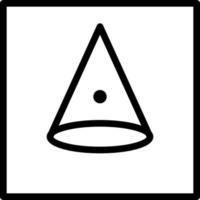 Funnel Abstract Geometric Polygon Eye clip art icon vector