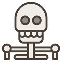 Skeleton Skull Halloween Ghost Horror Creepy Human clip art icon vector