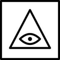 Providence Abstract Geometric Polygon Eye clip art icon vector