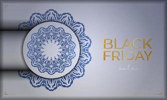 Baner For Black Friday, beige with Greek ornament vector