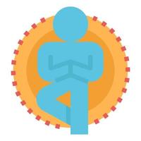 yoga clip art icon vector