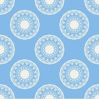 Quatrefoil geometric seamless pattern, background, vector illustration in mint blue, soft turquoise color and white.