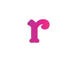 R logo design vector template