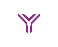 Y logo design vector template