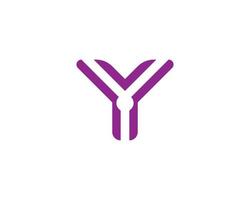 Y logo design vector template