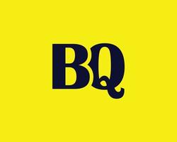 BQ QB logo design vector template