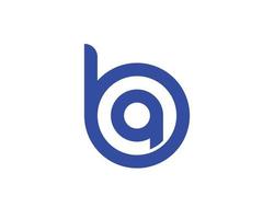 plantilla de vector de diseño de logotipo bq qb