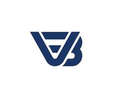 BV VB logo design vector template