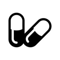 Medicine Pill, Drug, Capsule Icon vector