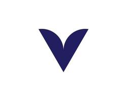 V logo design vector template