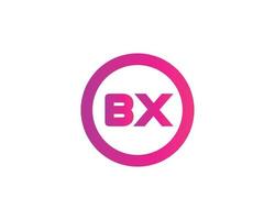 plantilla de vector de diseño de logotipo bx xb