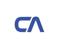 CA AC logo design vector template