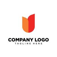 Logo design letter U suitable for company, community, personal logos, brand logos vector