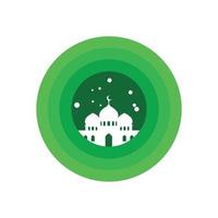 Illustration vector graphic of ramadhan kareem in green