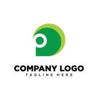 letra de diseño de logotipo p adecuada para empresa, comunidad, logotipos personales, logotipos de marca vector