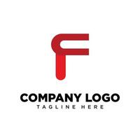 letra de diseño de logotipo f adecuada para empresa, comunidad, logotipos personales, logotipos de marca vector