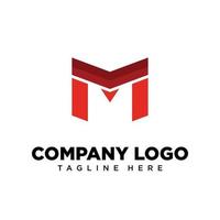 letra de diseño de logotipo m adecuada para empresa, comunidad, logotipos personales, logotipos de marca vector