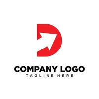 Logo design letter D suitable for company, community, personal logos, brand logos vector