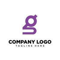 diseño de logotipo letra g adecuado para empresa, comunidad, logotipos personales, logotipos de marca vector