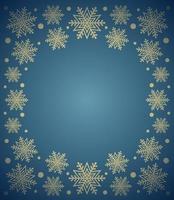 New Year background card with snowflake ,blue vector