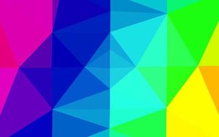 luz multicolor, arco iris vector textura de triángulo borroso.