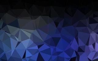 Dark BLUE vector triangle mosaic texture.