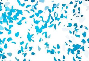 Light BLUE vector background with abstract forms.