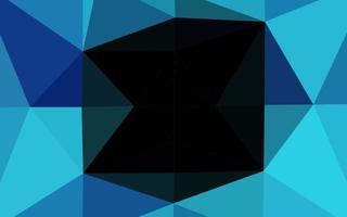 Dark BLUE vector blurry triangle pattern.