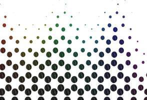 Light multicolor, rainbow vector layout with circle shapes.