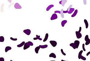 Light Purple vector template with memphis shapes.