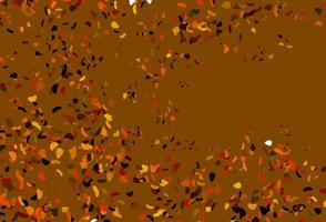 Light Orange vector background with abstract forms.