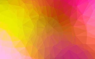 Light Red, Yellow vector abstract mosaic background.