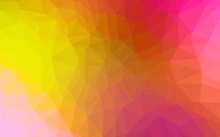 Light Red, Yellow vector abstract mosaic background.