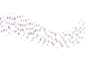 Light Purple vector pattern with music elements.