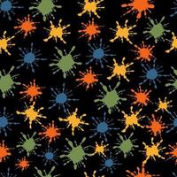 seamless pattern of colored splashes vector