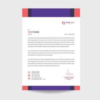 Modern Letterhead Template vector