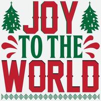 Joy to the world vector