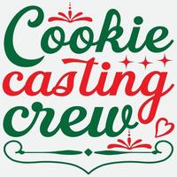 Cookie casting crew vector