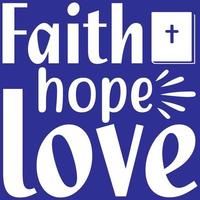 fe Esperanza Amor vector