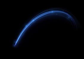 Blue glowing shiny lines effect vector background. Luminous white lines of speed. Light glowing effect. Light trail wave, fire path trace line and incandescence curve twirl.