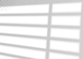 Window and blinds shadow. Realistic light effect of shadows and natural lighting. Vector illustration